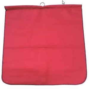18" x 18" Red Mesh Flag with Dowel (Fluorescent)