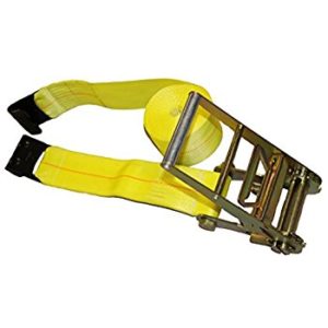 Ratchet strap with flat hook sold by Kaplan Tarps & Cargo Controls